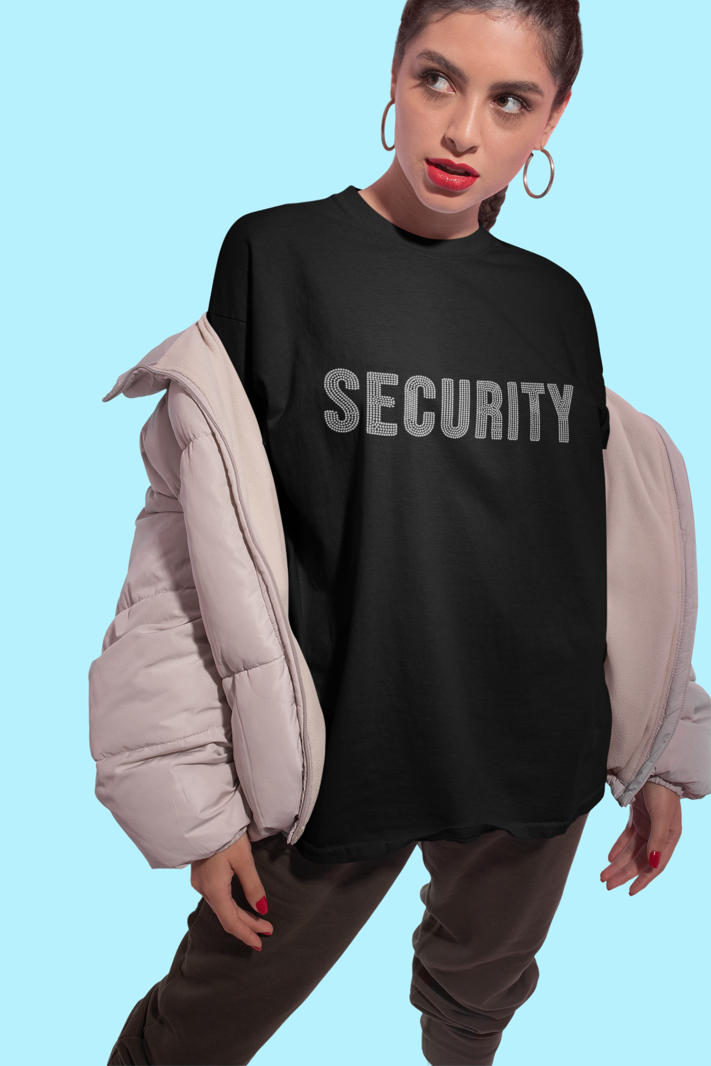 Security Rhinestone T-Shirt | The Dazzle District