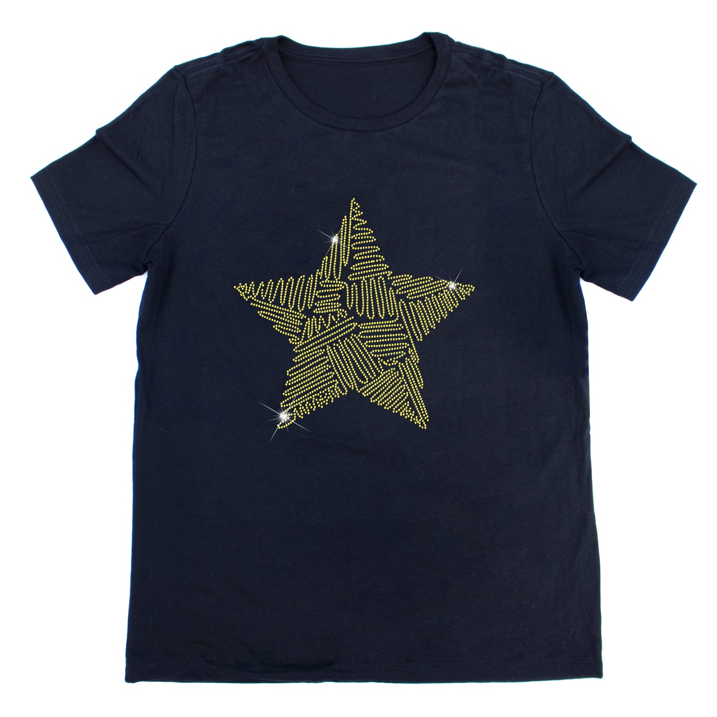 Golden Star Rhinestone T-Shirt | The Dazzle District