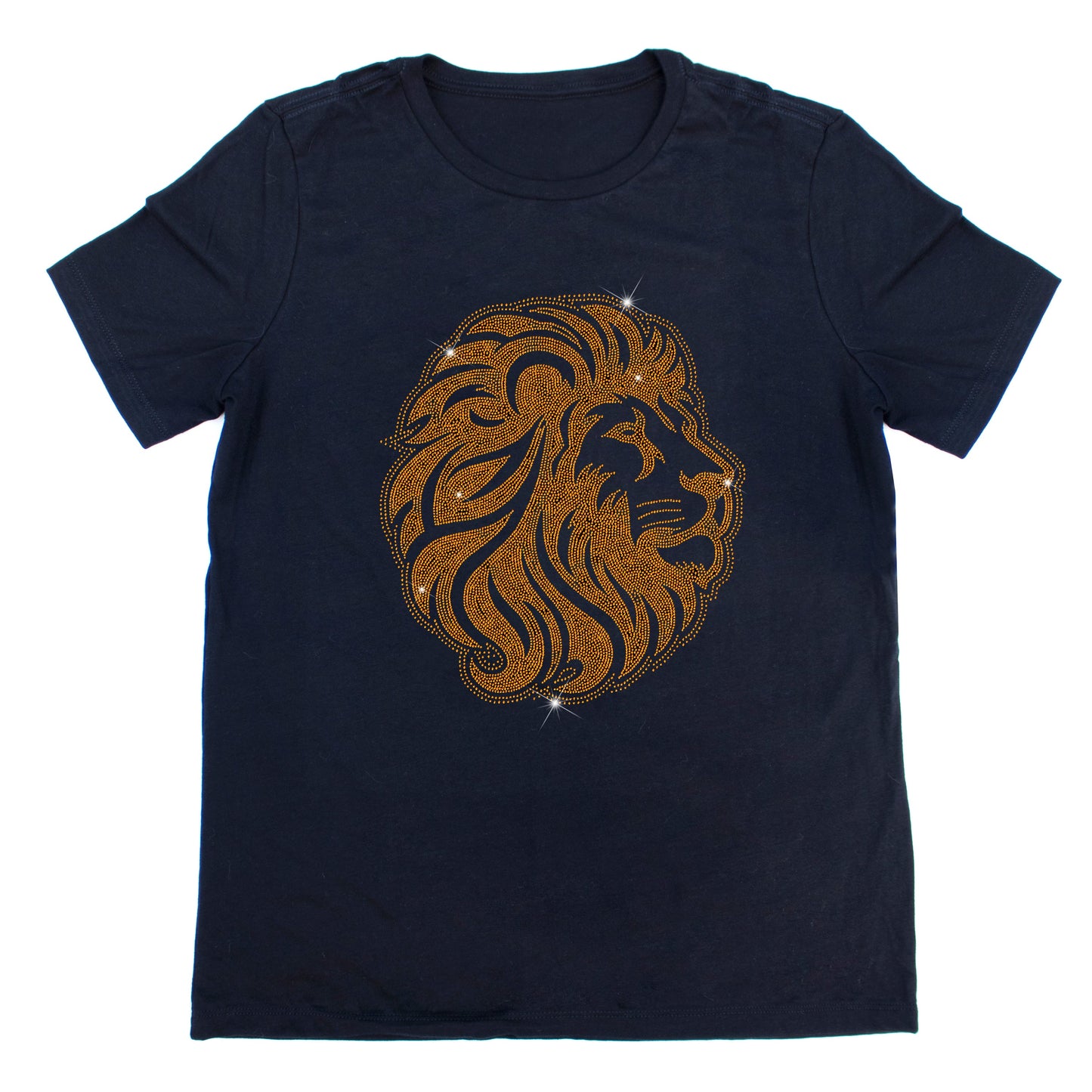 Golden Lion Rhinestone T-Shirt | The Dazzle District