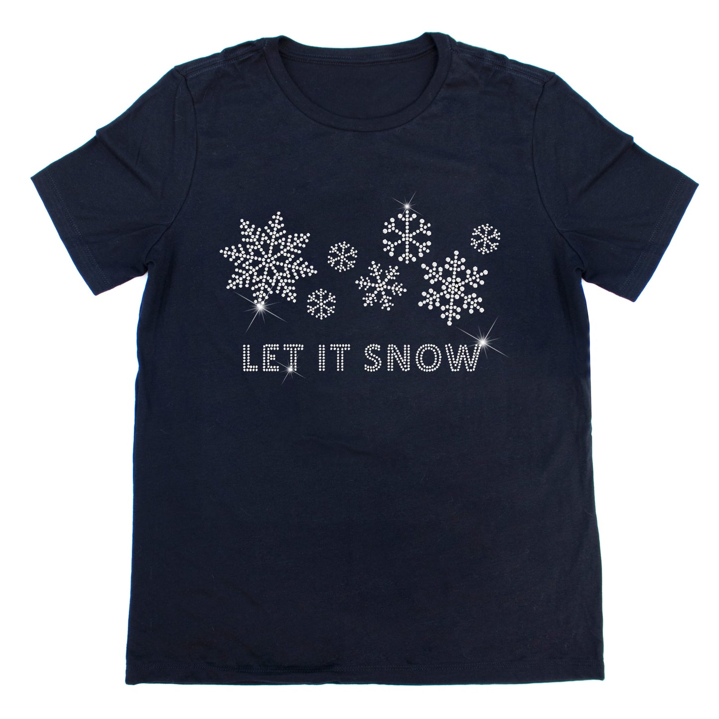 Let It Snow Rhinestone T-Shirt | The Dazzle District