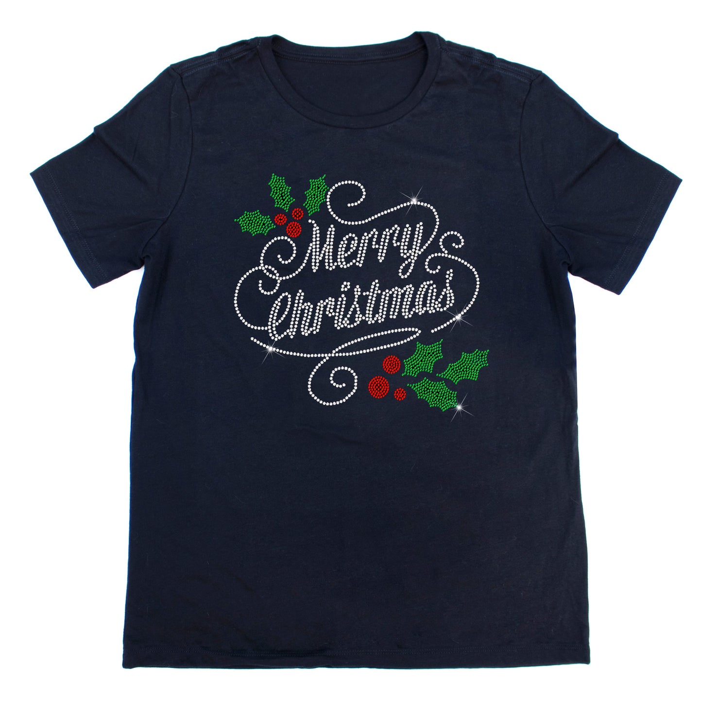 Merry Christmas Rhinestone T-Shirt | The Dazzle District