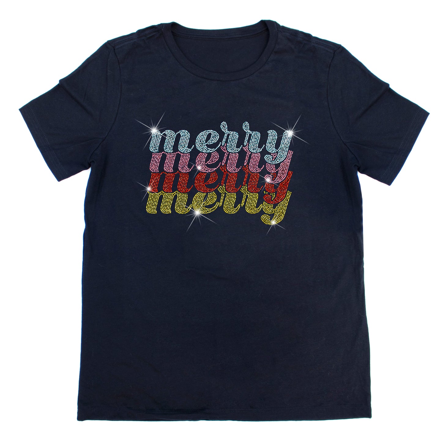 Very Merry Rhinestone T-Shirt | The Dazzle District