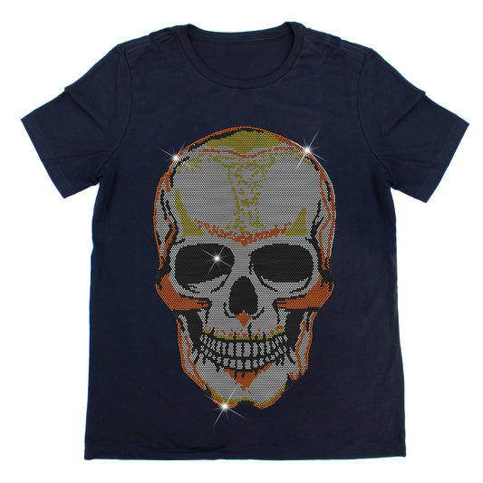 Giant Skull Rhinestone T-Shirt | The Dazzle District