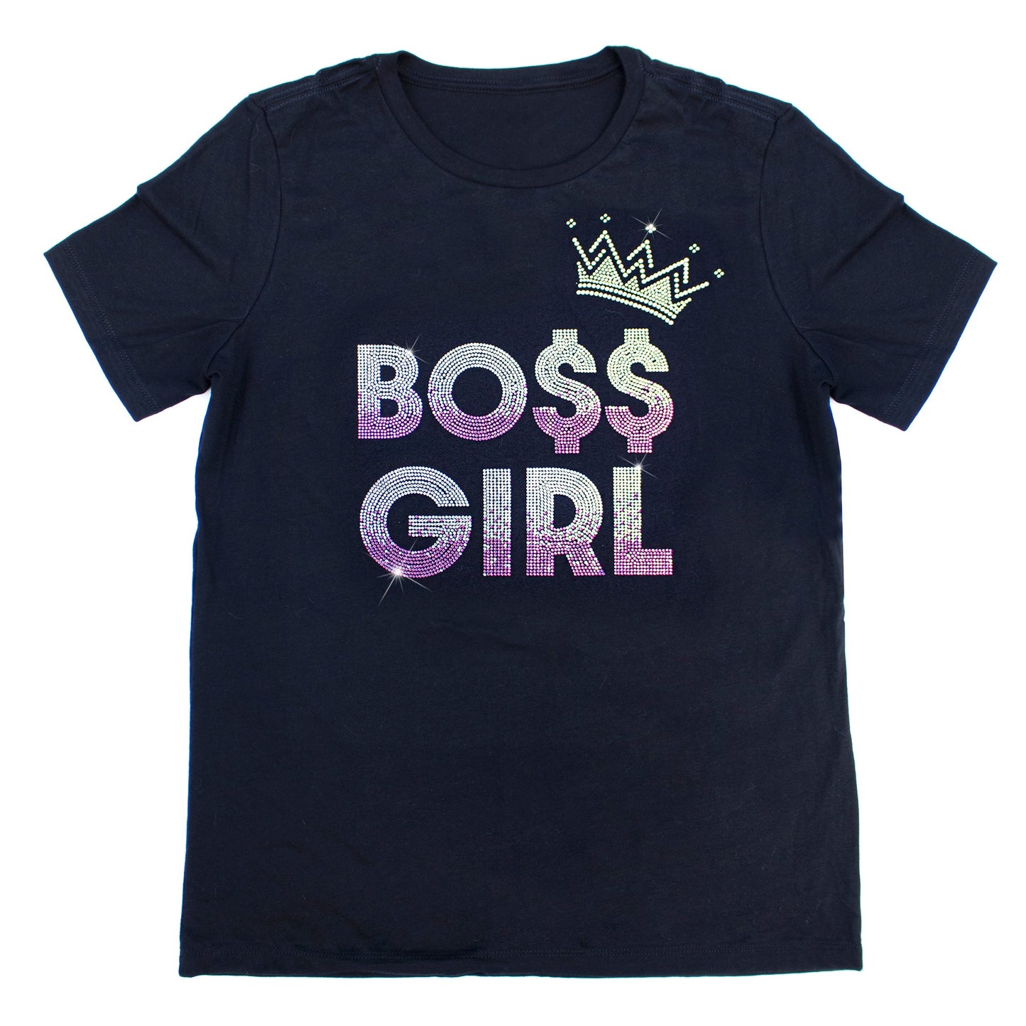 Boss Girl Rhinestone T-Shirt | The Dazzle District