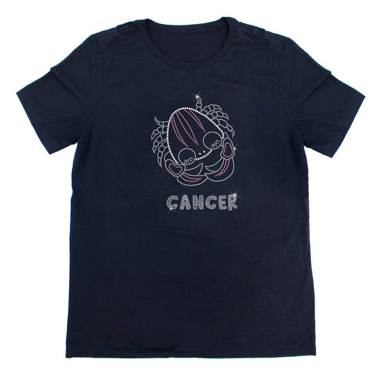 Cancer Rhinestone Zodiac T-Shirt | The Dazzle District