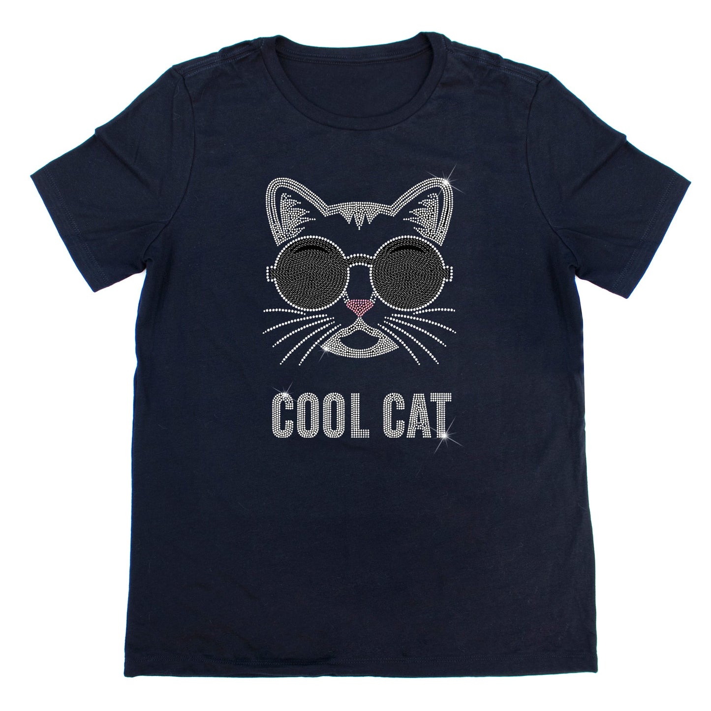 Cool Cat Rhinestone T-Shirt | The Dazzle District