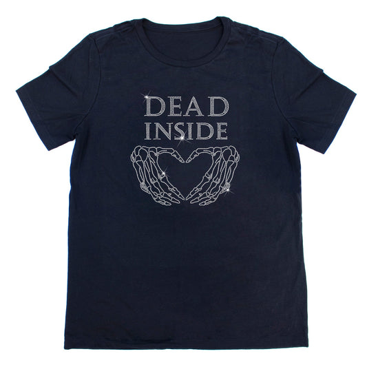 Dead Inside Rhinestone T-Shirt | The Dazzle District