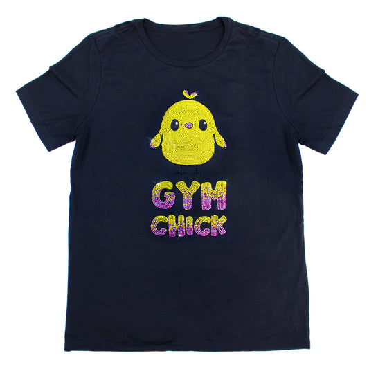 Gym Chick Rhinestone T-Shirt | The Dazzle District