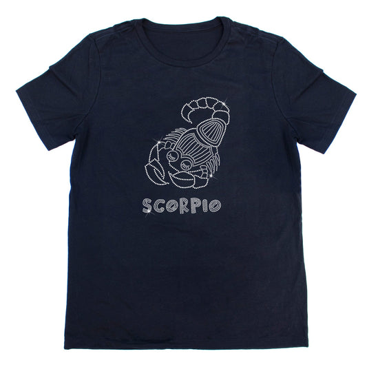 Scorpio Rhinestone Zodiac T-Shirt | The Dazzle District