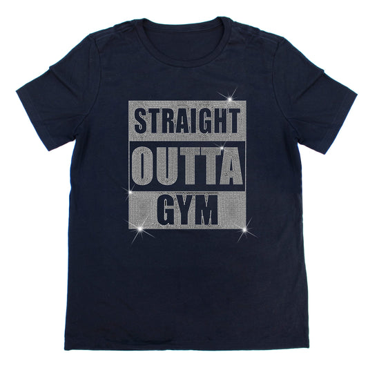 Sparkly Gym Tee Rhinestone T-Shirt | The Dazzle District