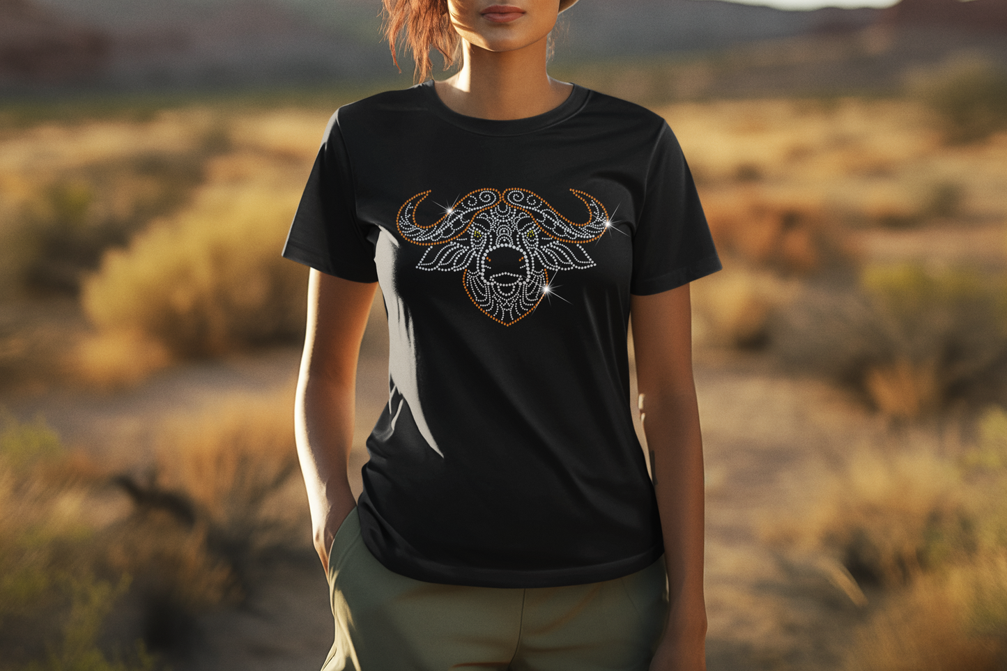 Buffalo Rhinestone T-Shirt | The Dazzle District