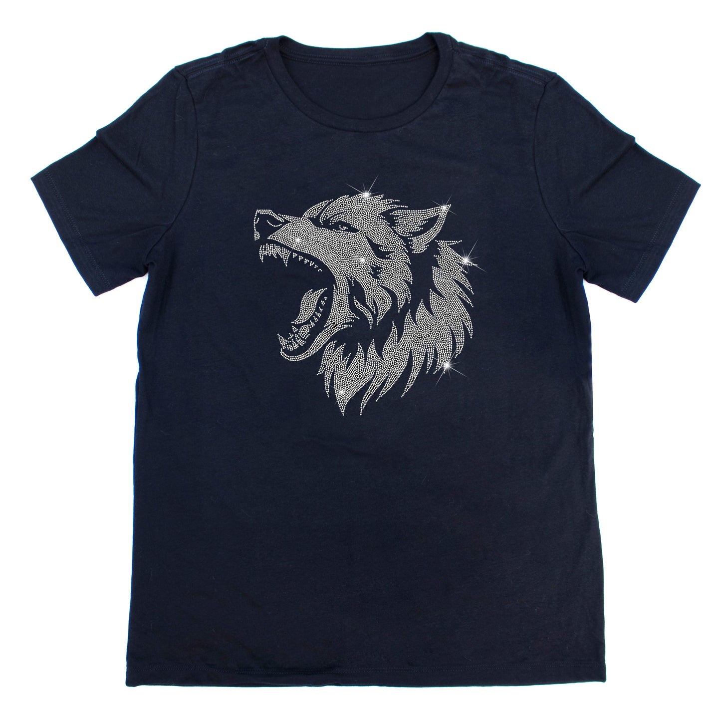 Wolf Rhinestone T-Shirt | The Dazzle District